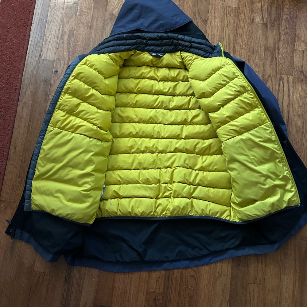 Eddie Bauer lot of 2 Dark Blue Gore tex parka 800fp StormDown - Picture 2 of 13